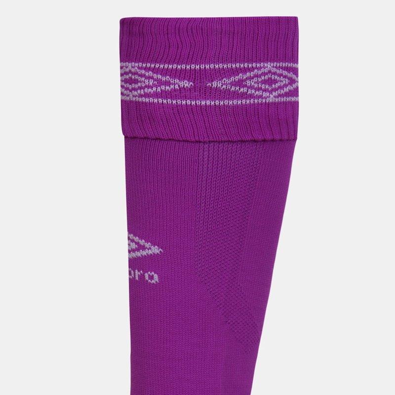 Umbro Mens Diamond Leg Sleeves Socks In Purple