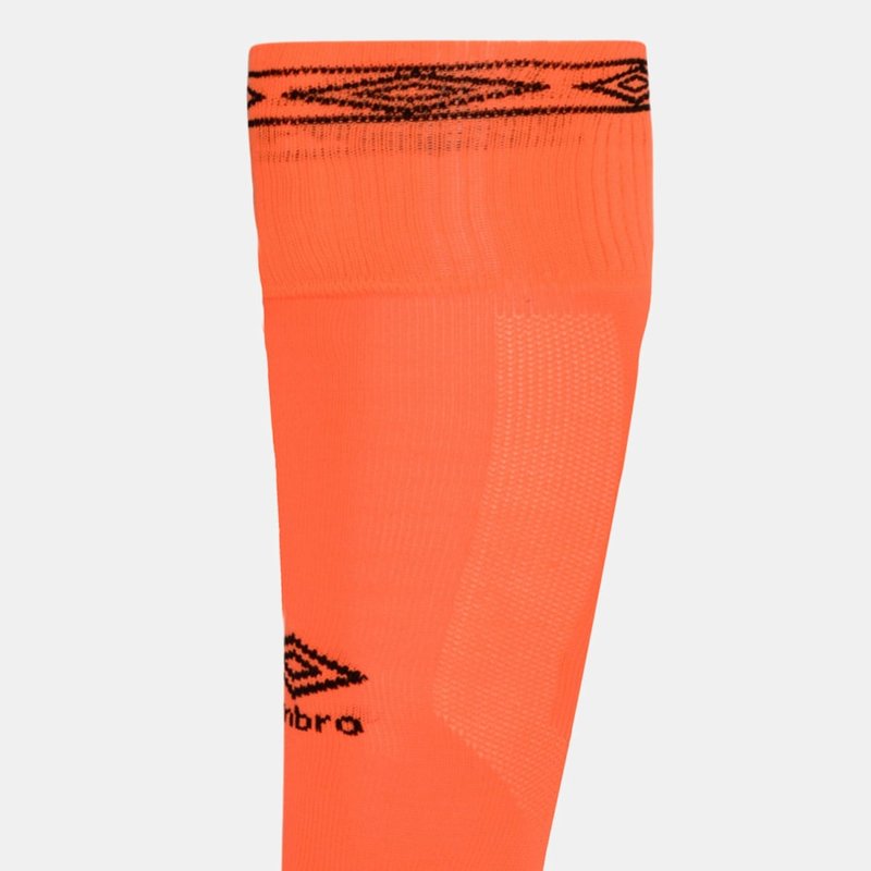 Umbro Mens Diamond Leg Sleeves Socks In Orange