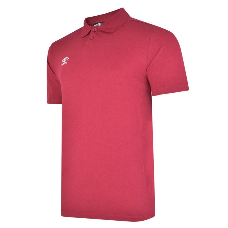 Umbro Mens Essential Polo Shirt In Red