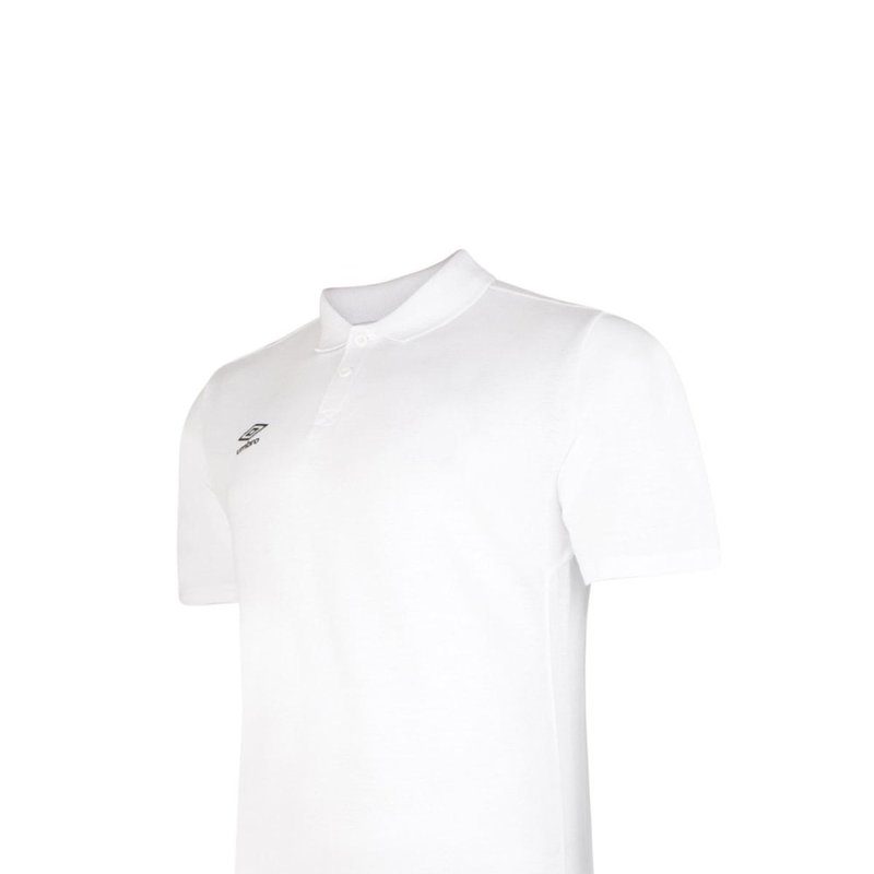 Umbro Mens Essential Polo Shirt In White