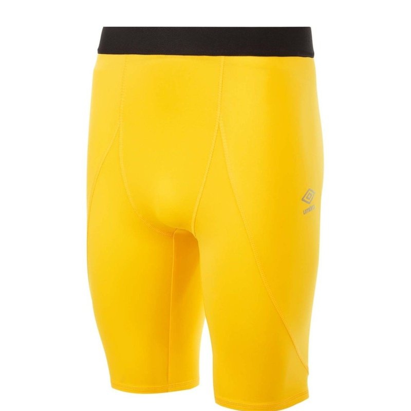 Umbro Mens Player Elite Power Shorts In Yellow