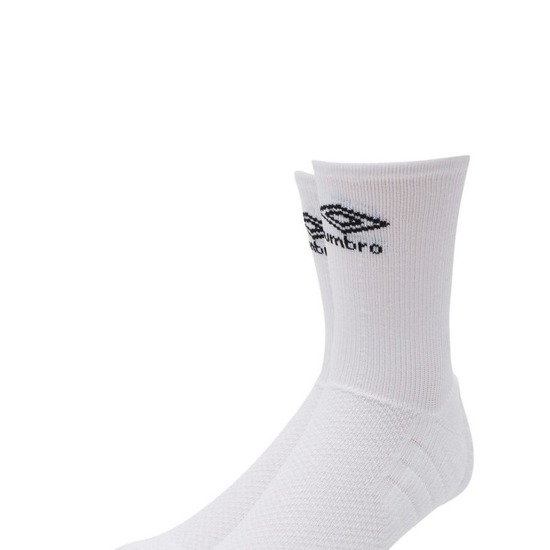 Umbro Mens Pro Tech Logo Socks In White