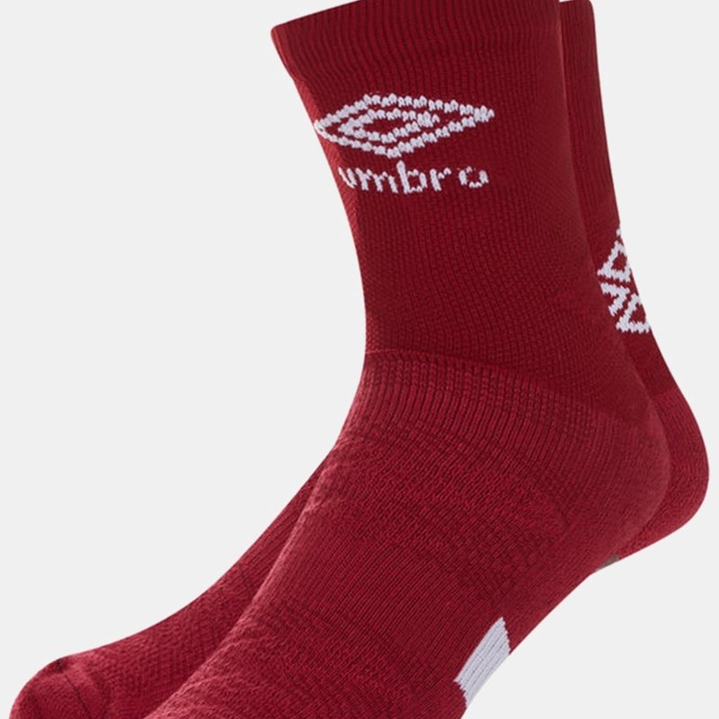 Umbro Mens Protex Gripped Ankle Socks In Red