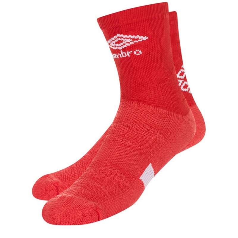 Umbro Mens Protex Gripped Ankle Socks In Red