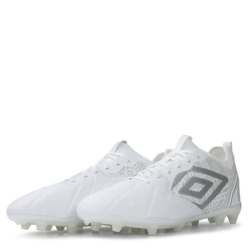 Umbro Mens Tocco 2 Pro Leather Firm Ground Boots In White