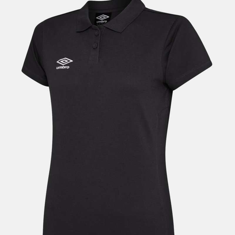 Umbro Womens/ladies Club Essential Polo Shirt In Black