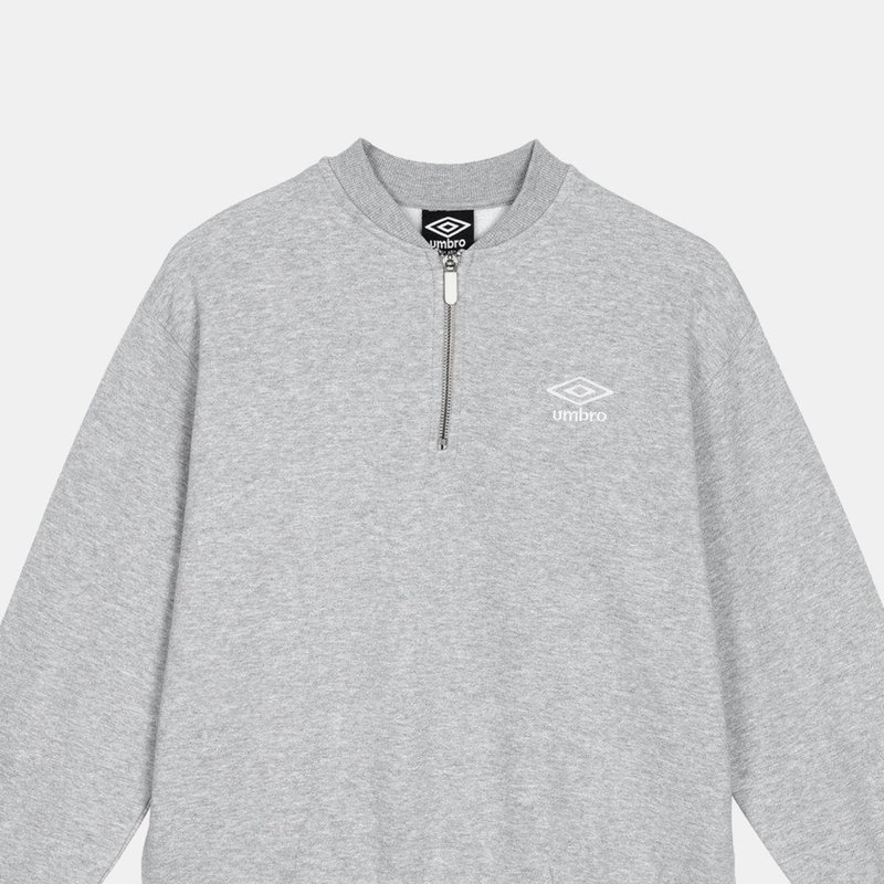 Umbro Womens/ladies Core Half Zip Sweatshirt In Grey