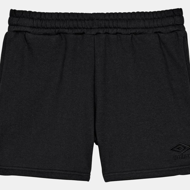 Shop Umbro Womens/ladies Core Sweat Shorts In Black