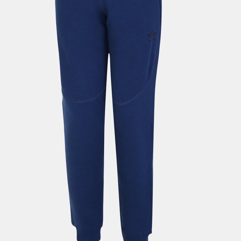 Umbro Womens/ladies Pro Elite Fleece Sweatpants In Blue
