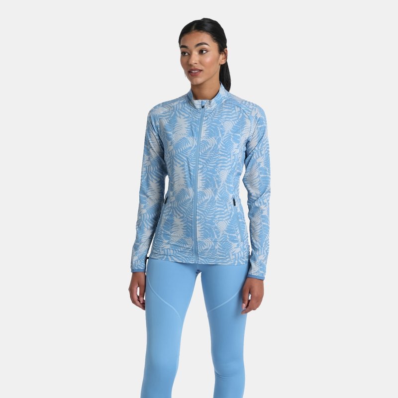 Umbro Womens/ladies Pro Printed Woven Training Jacket In Blue