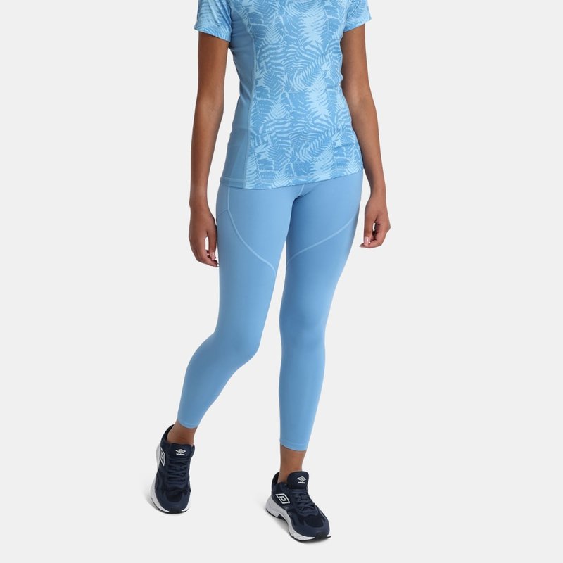 Umbro Womens/ladies Pro Training Printed T-shirt In Blue