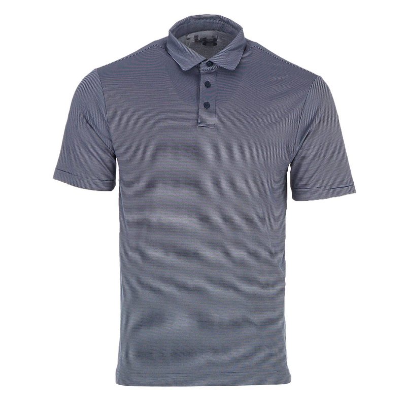 Under Armour Men's T2 Green Trail Stripe Polo In Blue