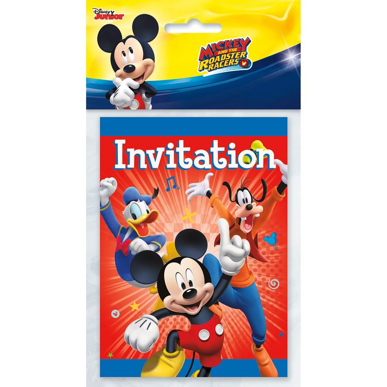 Disney Mickey Mouse and the Roadster Racers Party Invitations