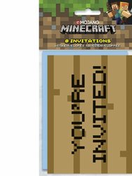 Minecraft Invitations - 8 Per Package