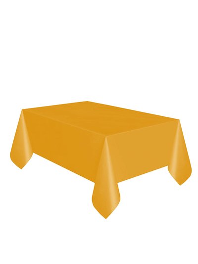 Unique Party Unique Party Reusable Rectangular Plastic Tablecover (19 Colors) (Orange) (One Size) product