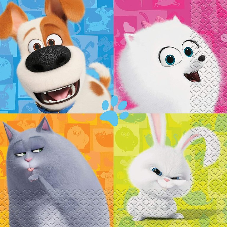 The Secret Life of Pets 2 Luncheon Napkins 16 per Pack]