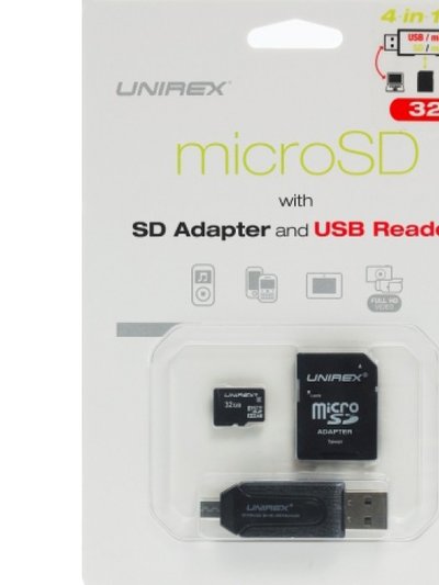 Unirex 4-in-1 Usb/Micro USB Reader And SD Adapter (32GB) product