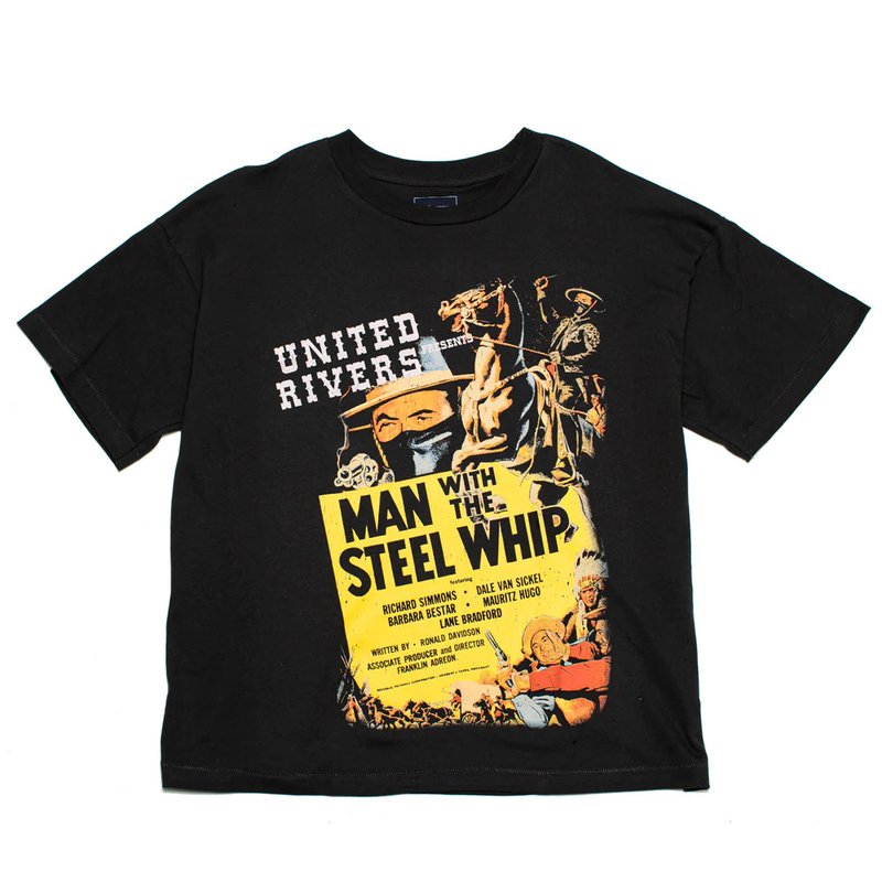 Shop United Rivers Man With The Steel Whip T-shirt In Black