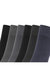 Mens Bamboo Super Soft Breathable Ribbed Socks (6 Pairs) (Black / Blue)