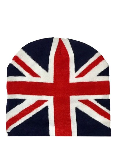 Universal Textiles Mens Great Britain Union Jack Flag Winter Beanie Hat product