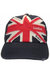 Mens Union Jack London England Embroidered Baseball Cap (Navy/Red) - Navy/Red