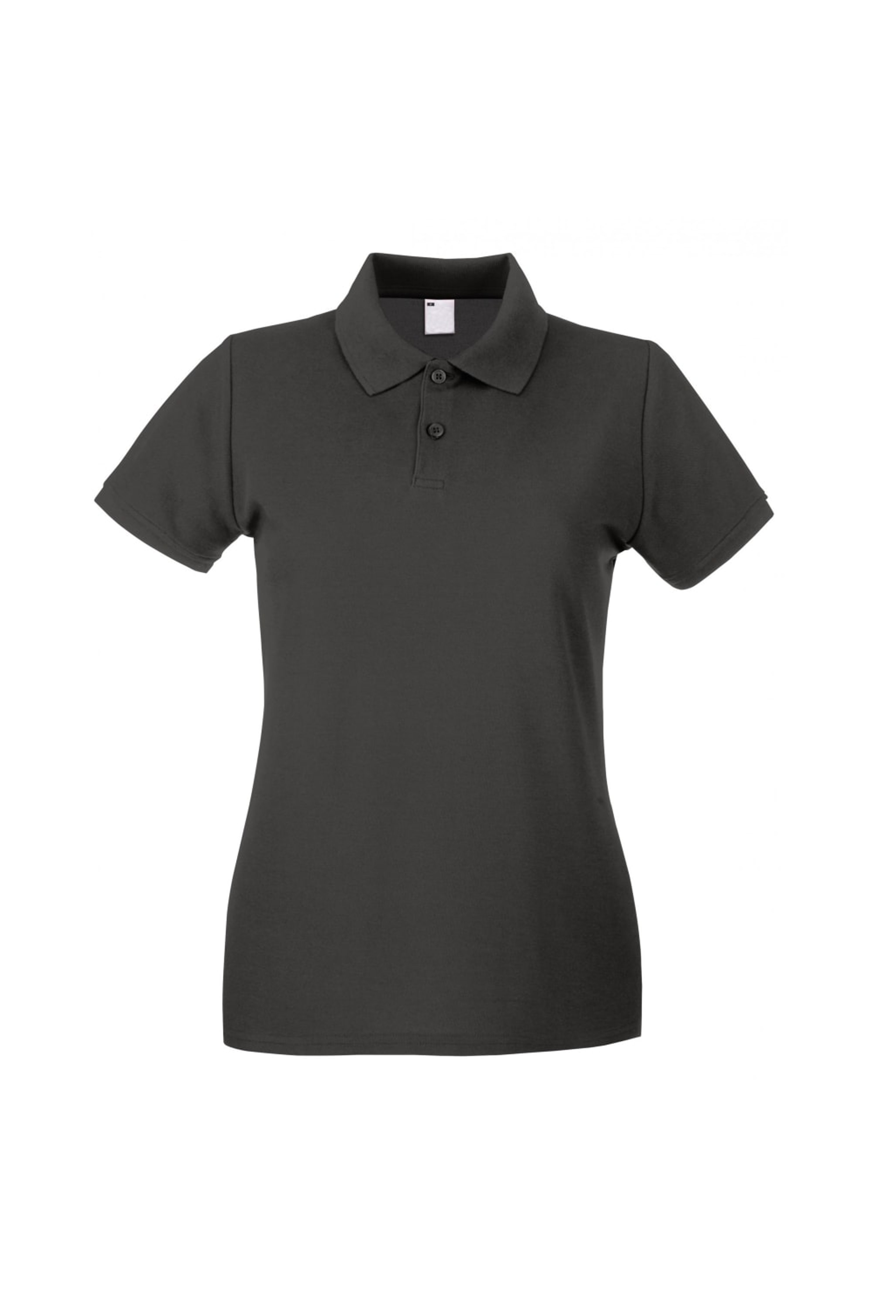 UNIVERSAL TEXTILES UNIVERSAL TEXTILES WOMENS/LADIES FITTED SHORT SLEEVE CASUAL POLO SHIRT (GRAPHITE)