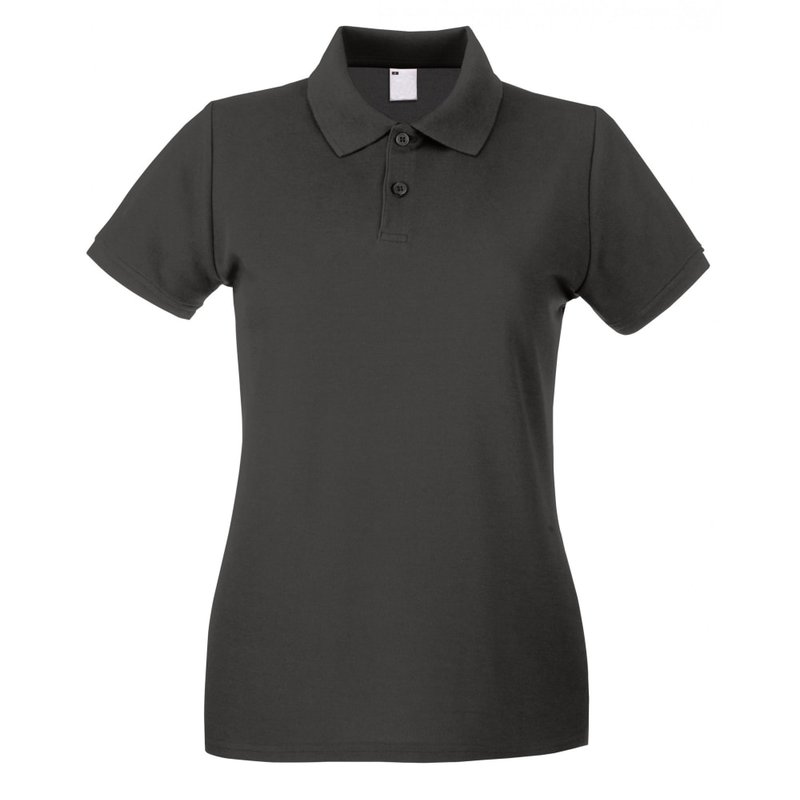UNIVERSAL TEXTILES WOMENS/LADIES FITTED SHORT SLEEVE CASUAL POLO SHIRT (GRAPHITE)