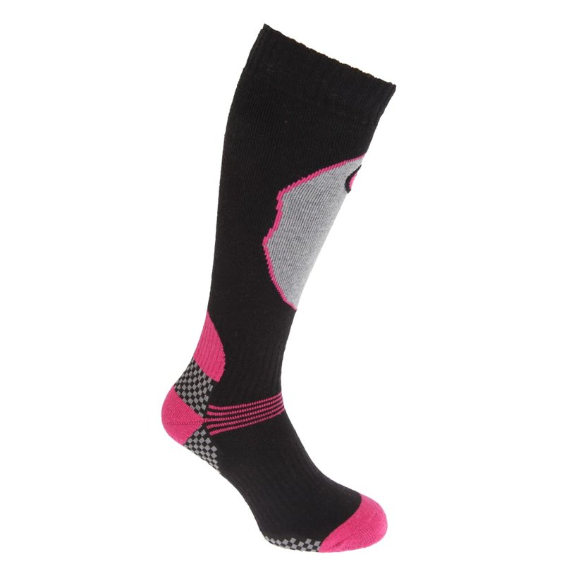 Universal Textiles Womens/ladies High Performance Ski Socks (1 Pair) In Black