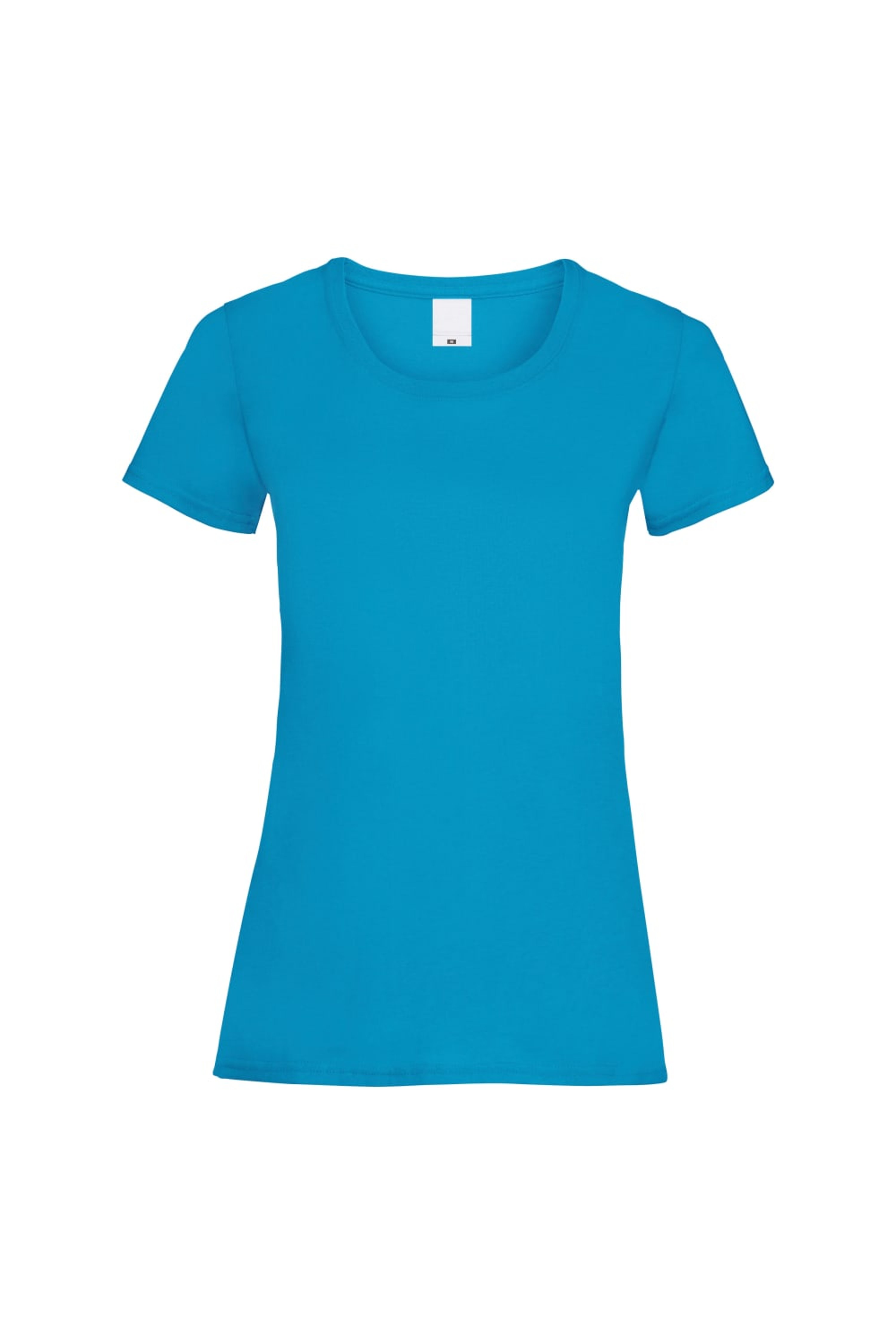 UNIVERSAL TEXTILES UNIVERSAL TEXTILES WOMENS/LADIES VALUE FITTED SHORT SLEEVE CASUAL T-SHIRT (CYAN)