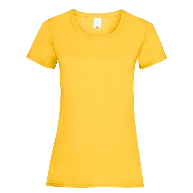 Universal Textiles Womens/ladies Value Fitted Short Sleeve Casual T-shirt (gold)