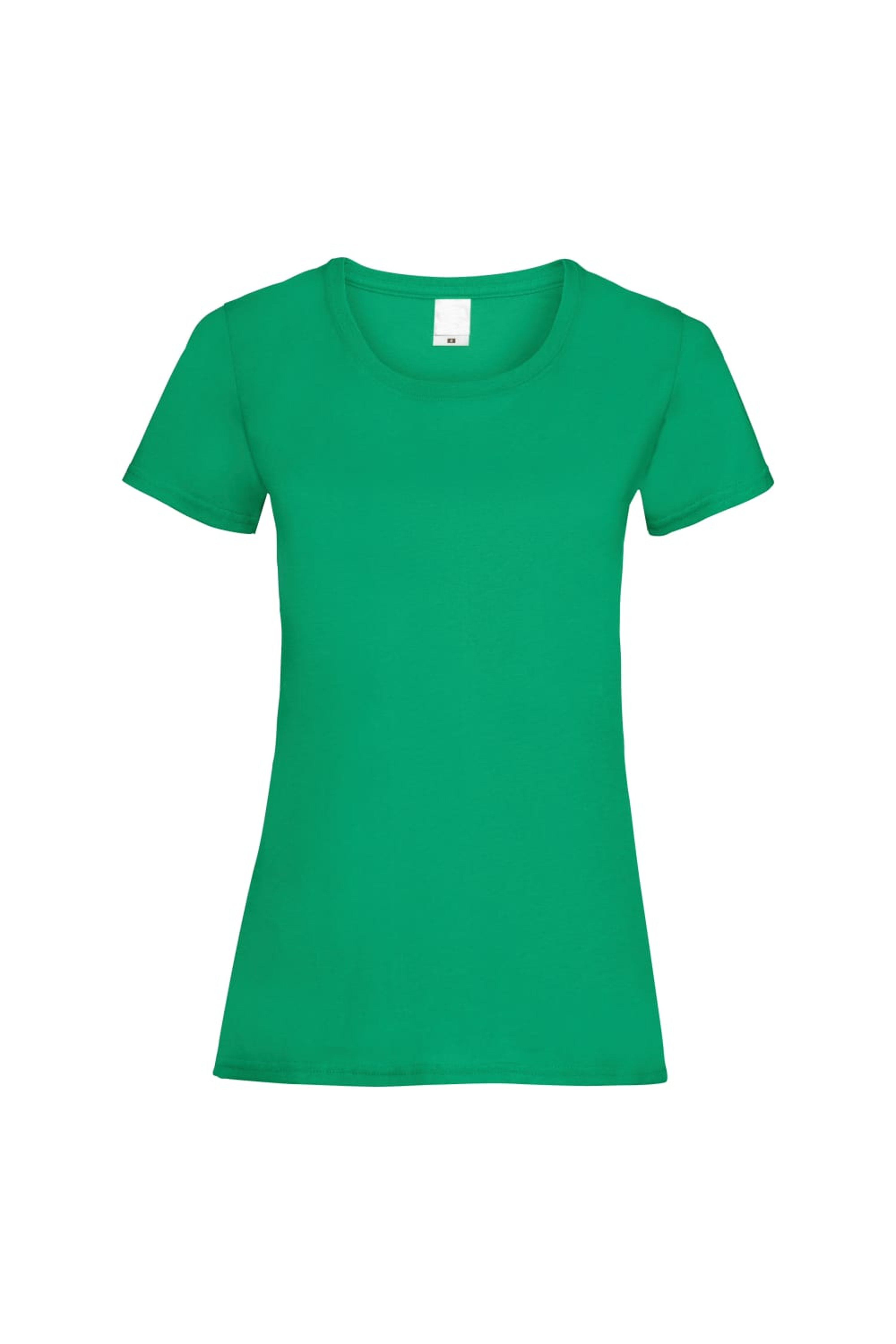 UNIVERSAL TEXTILES UNIVERSAL TEXTILES WOMENS/LADIES VALUE FITTED SHORT SLEEVE CASUAL T-SHIRT (GREEN)