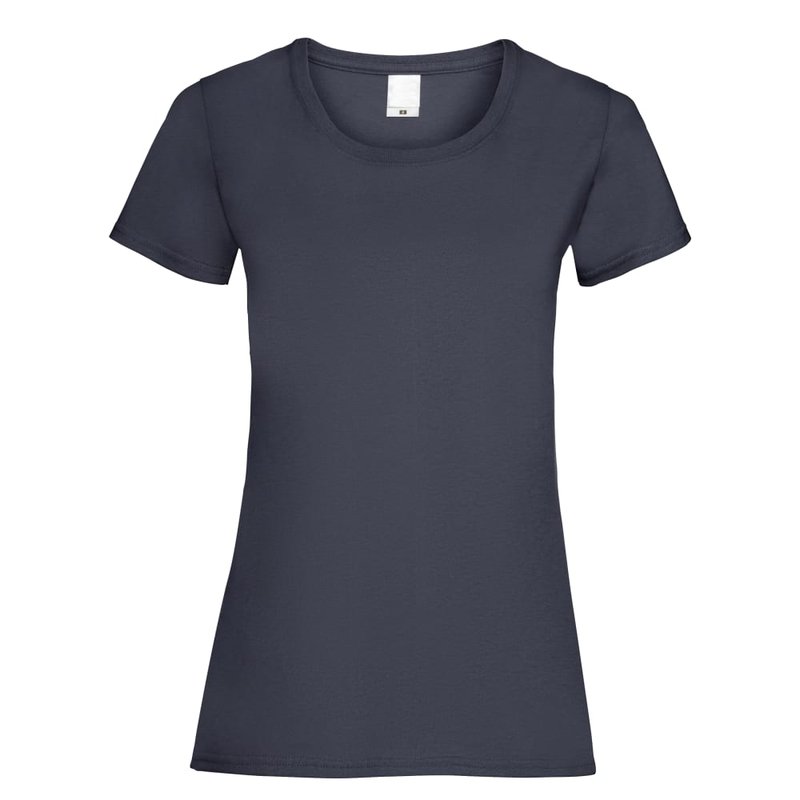 Universal Textiles Womens/ladies Value Fitted Short Sleeve Casual T-shirt (midnight Blue)