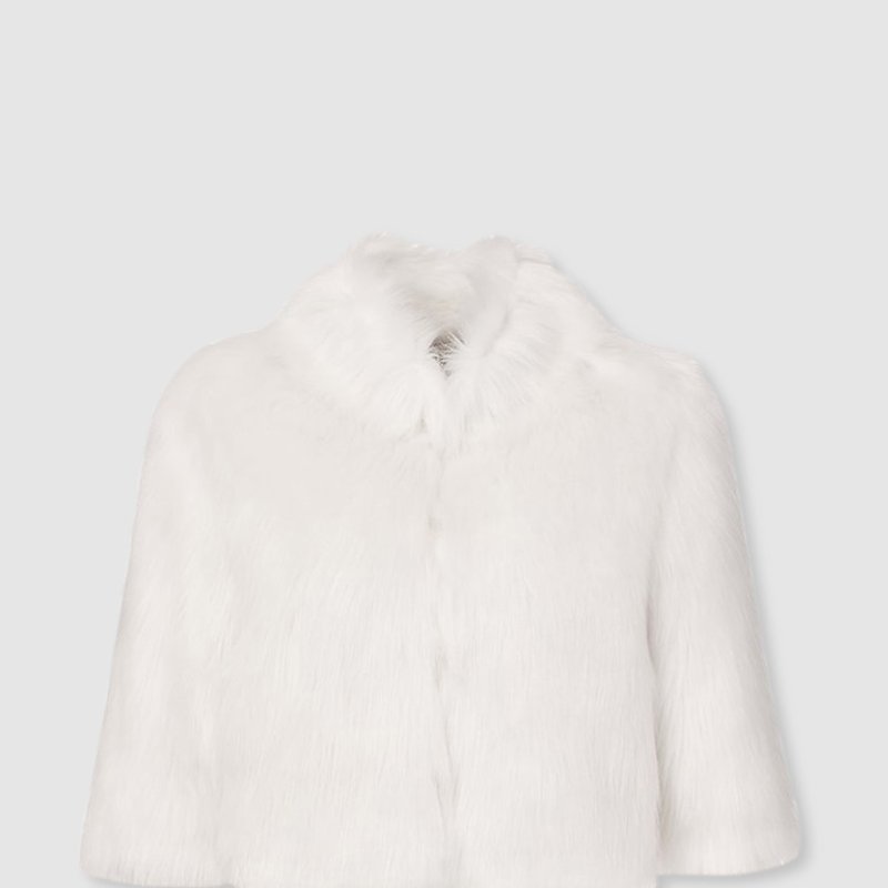 Unreal Fur Desire Cropped Jacket In Ivory