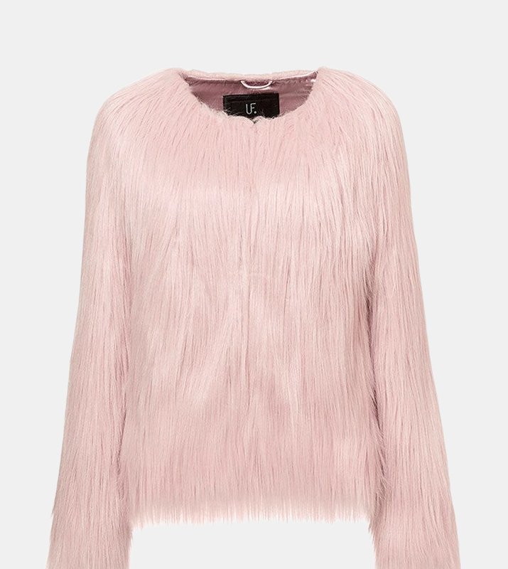 Unreal Fur Unreal Dream Jacket In Pearl Pink