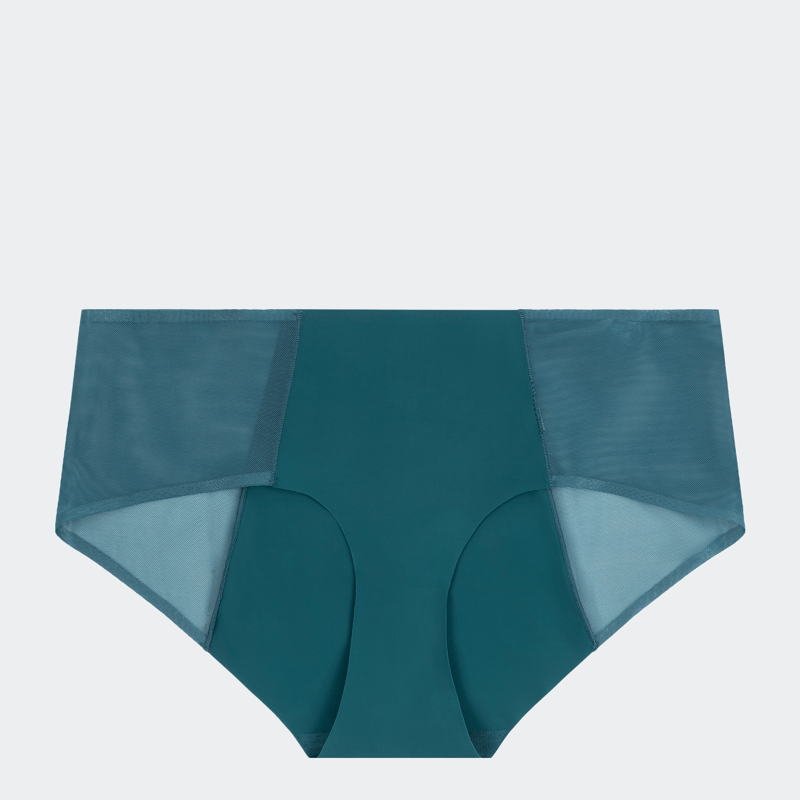 Uwila Warrior Happy Seams Underwear With Mesh In Blue Ocean Coral