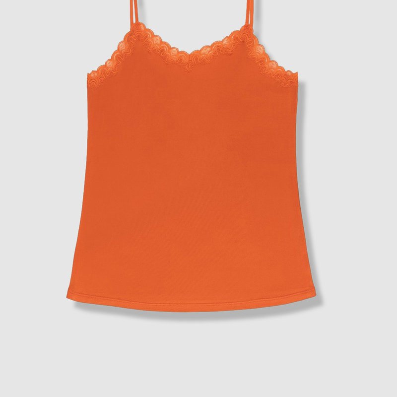 Uwila Warrior Soft Silk Camisole In Spicy Orange