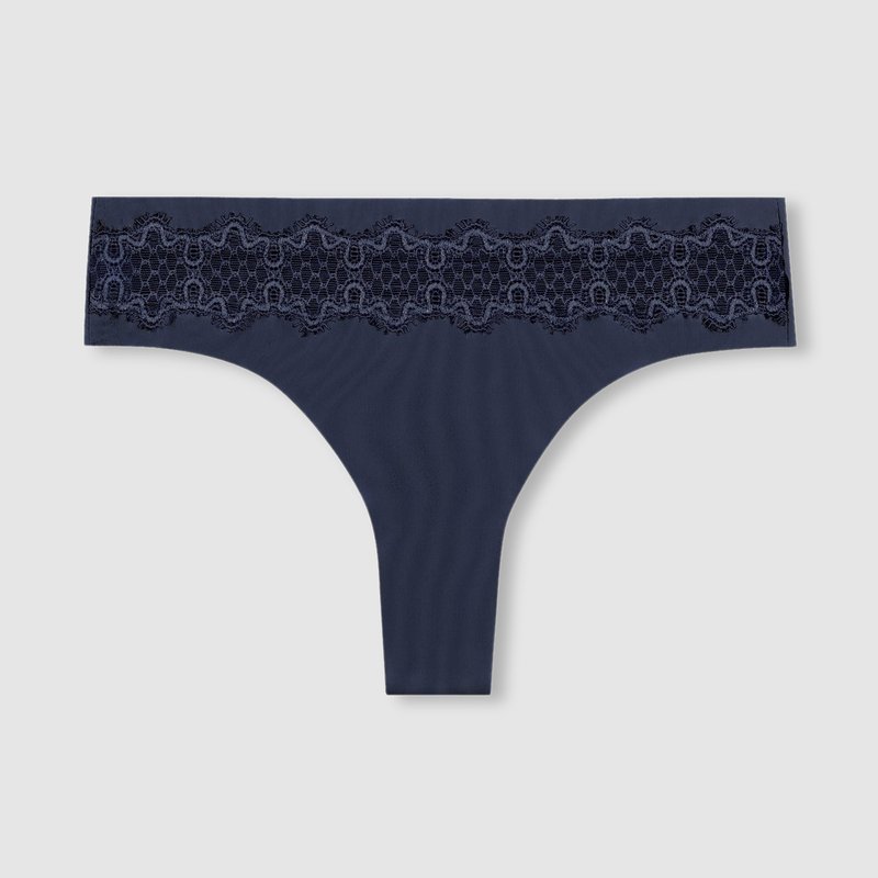Uwila Warrior Vip Thong With Lace In Dress Blues