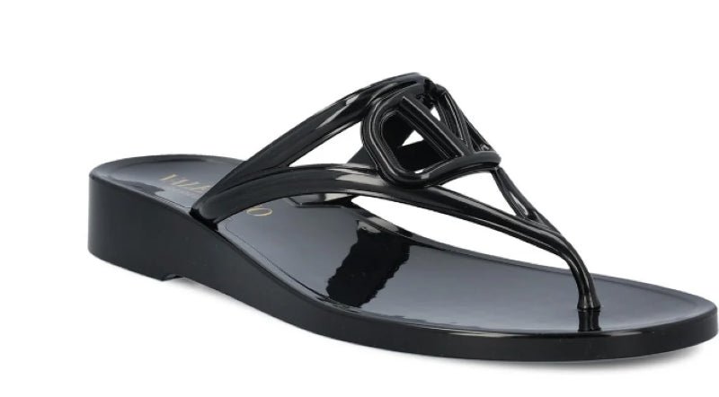 Shop Valentino Women's Vlogo Signature Slip-on Flip Flops, Black
