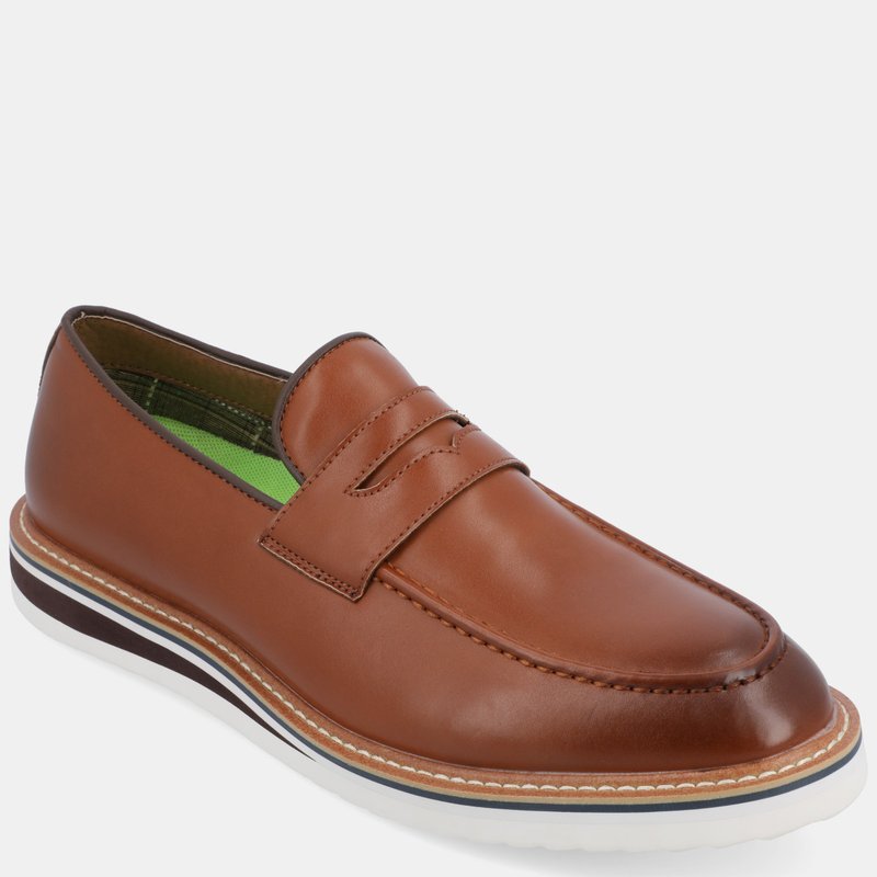 Vance Co. Shoes Albert Slip-on Penny Loafer In Brown