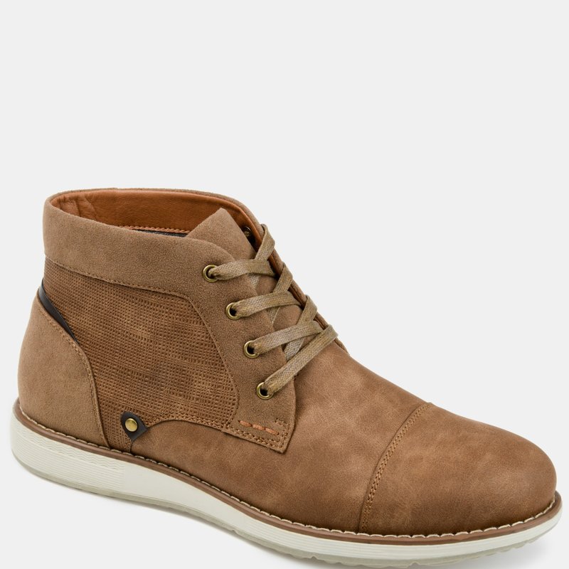 Vance Co. Shoes Austin Wide Width Cap Toe Chukka Boot In Brown