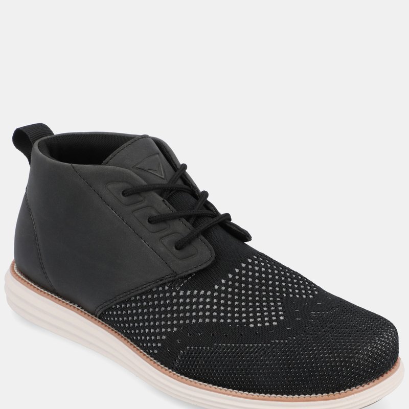 Vance Co. Shoes Barett Knit Chukka Boot In Black