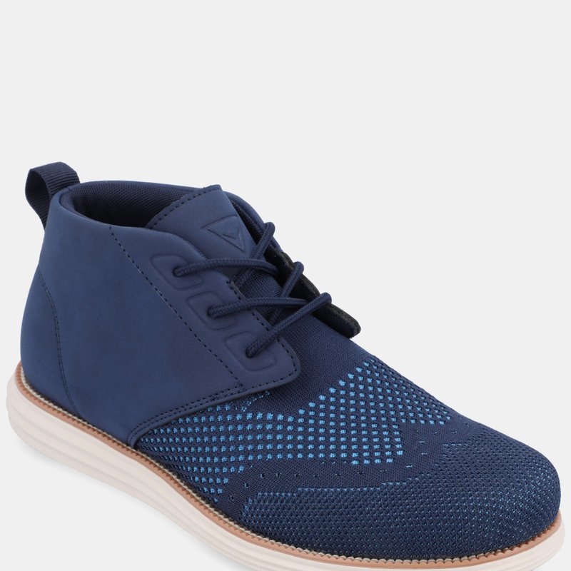 Vance Co. Shoes Barett Knit Chukka Boot In Blue