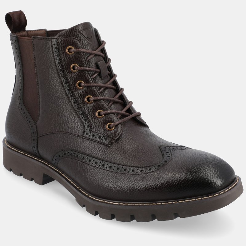 Vance Co. Shoes Bowman Wingtip Boot In Brown