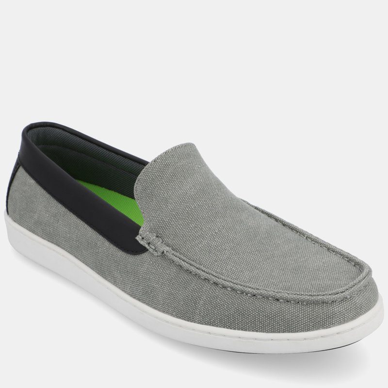 Vance Co. Shoes Corey Moc Toe Loafer In Grey