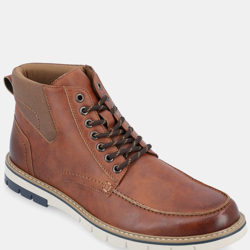 Vance Co. Shoes Dalvin Lace-up Ankle Boot In Brown