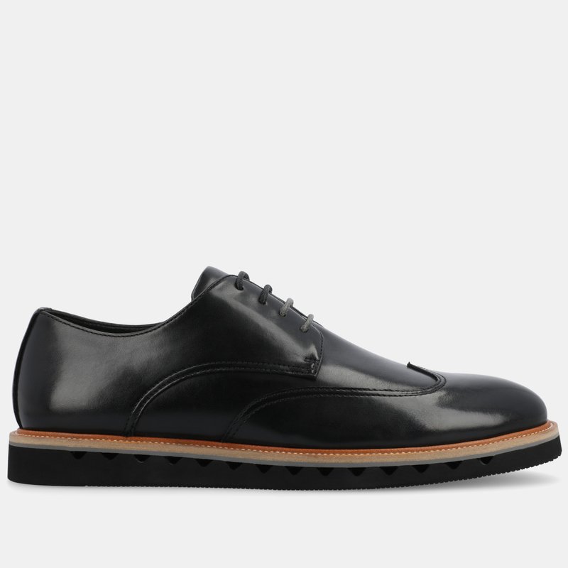 Vance Co. Shoes Evander Wingtip Derby Shoe In Black