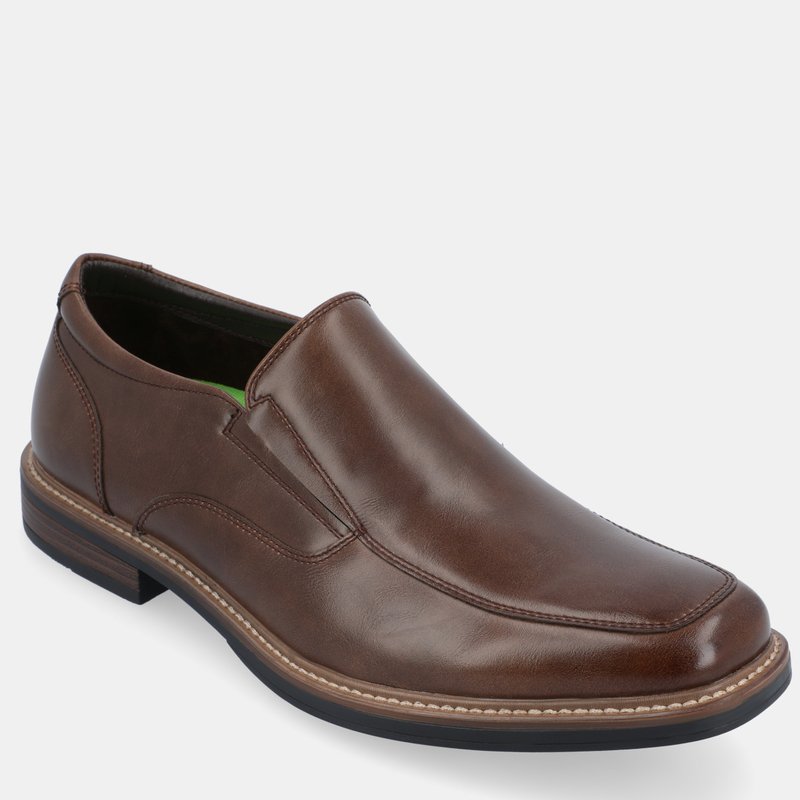 Vance Co. Shoes Fowler Slip-on Casual Loafer In Brown