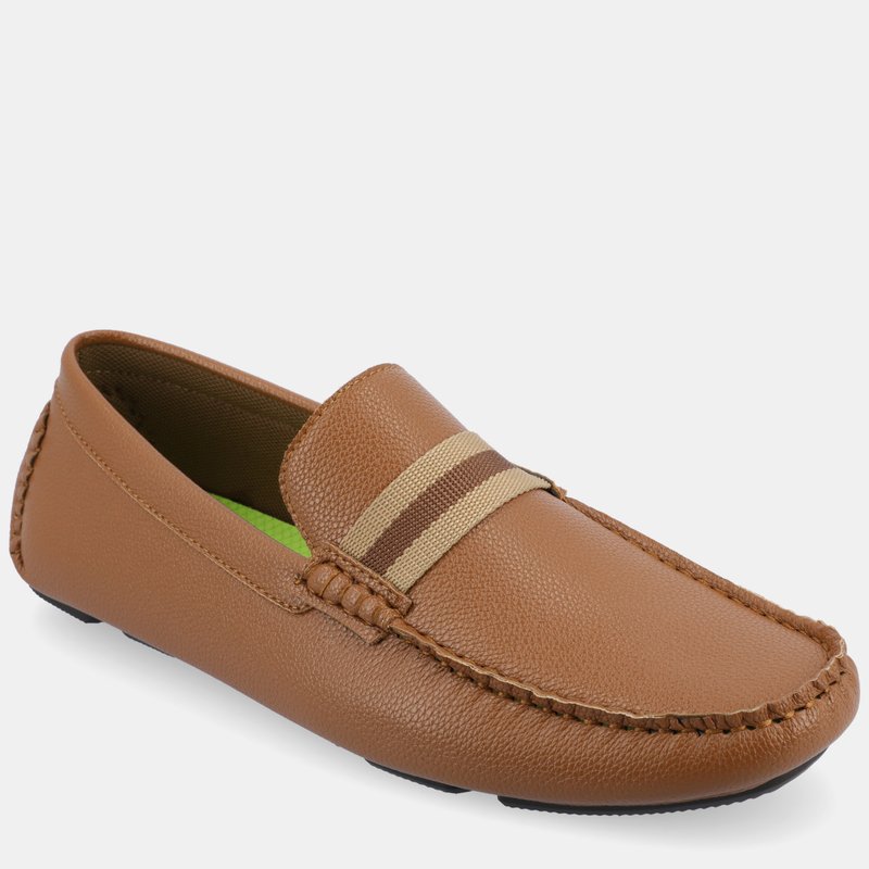 Vance Co. Shoes Griffin Driving Loafer In Brown