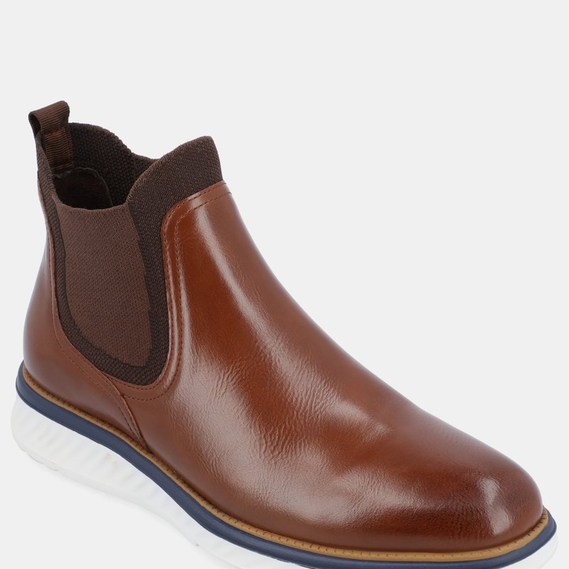 Vance Co. Shoes Hartwell Pull-on Chelsea Boot In Brown
