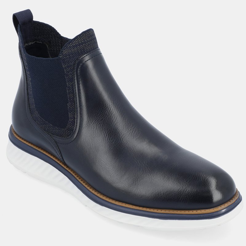 Shop Vance Co. Shoes Hartwell Pull-on Chelsea Boot In Blue